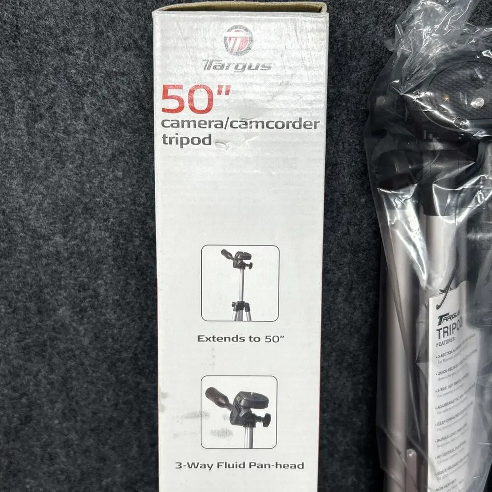 Targus Tripod Camera Camcorder 50 Inch Aluminum Quick Legs Release Carry Bag